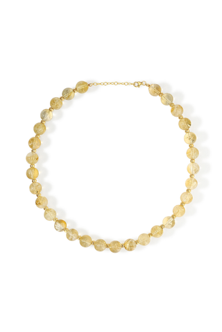 Citrine Beaded Necklace