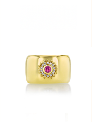 Twilight Star Red Tourmaline Cigar Band